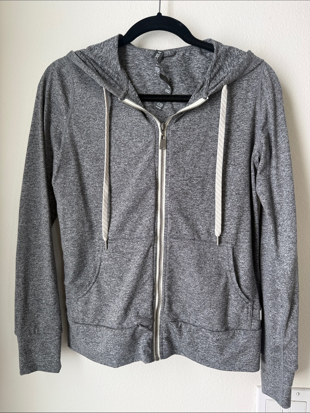 Vuori Gray Full-Zip Hoodie